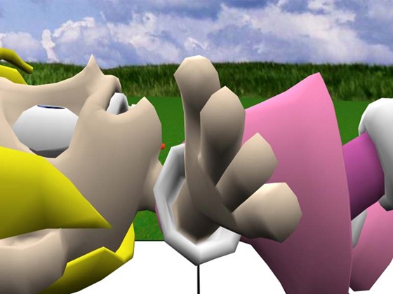 3d character animation for game: 3D_character_falling_down