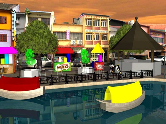 3D Adv to Promote Kuching,Sarawak : Sarawak waterfront