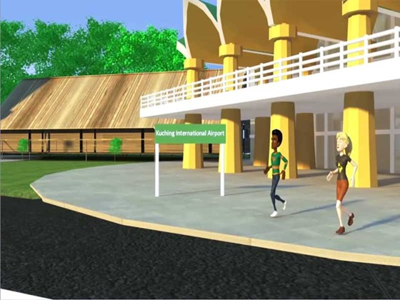 Kuching Waterfront : Adv to promote Swinburne Sarawak