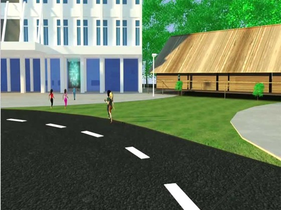 Kuching Waterfront : Adv to promote Swinburne Sarawak